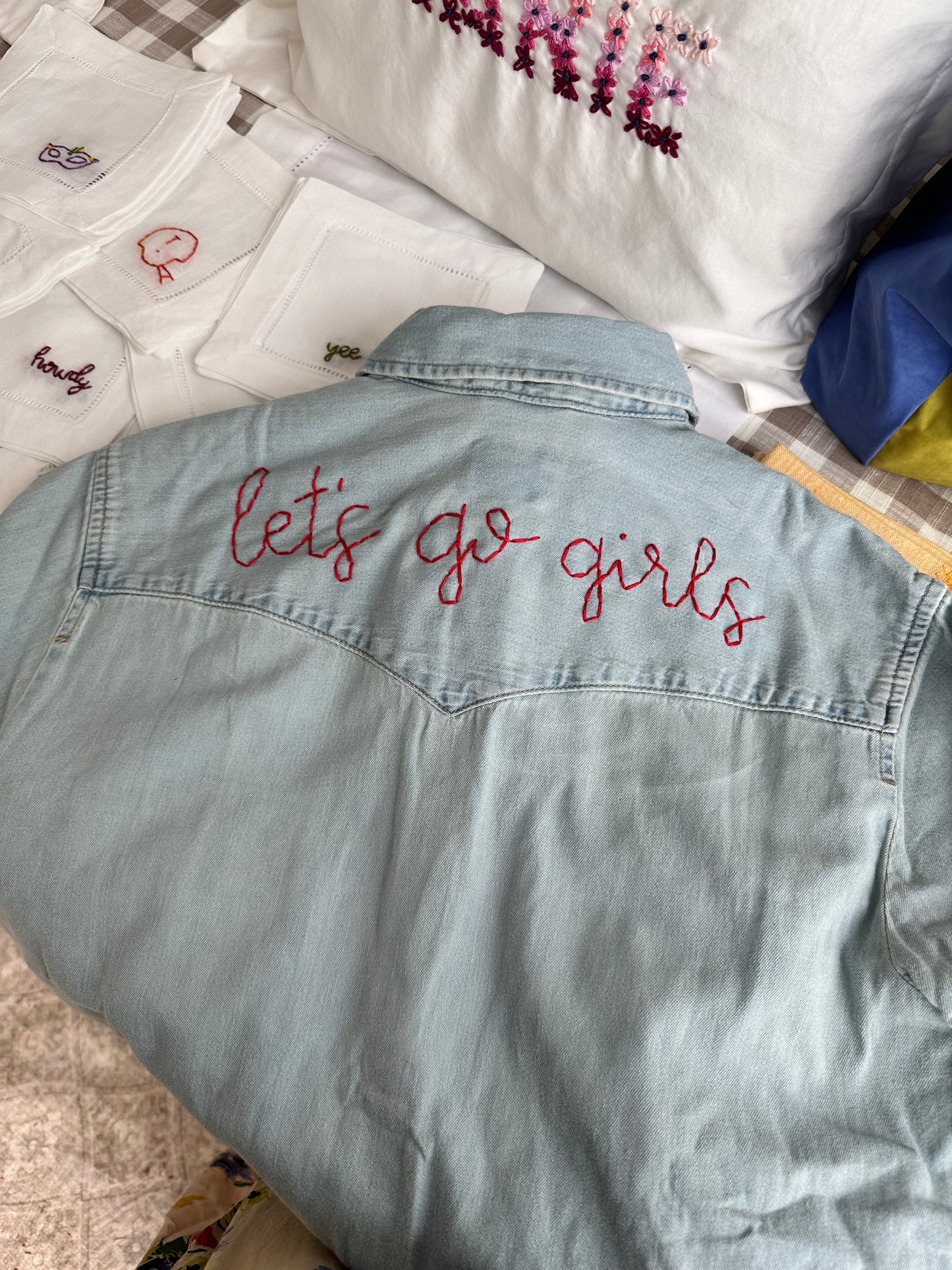 Light Wash Women’s Chambray Shirt