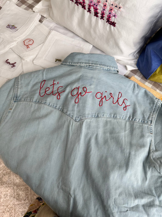 Light Wash Women’s Chambray Shirt